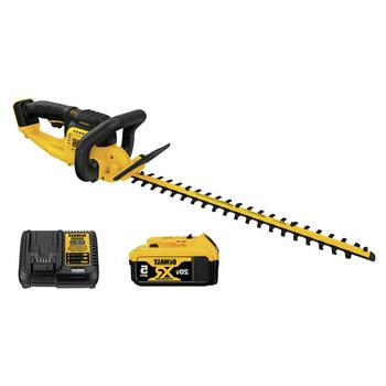 HEDGE TRIMMERS | 德瓦尔特 DCHT820P1 20V MAX拉丝锂离子22英寸. 无绳树篱修剪器套件(5 Ah)